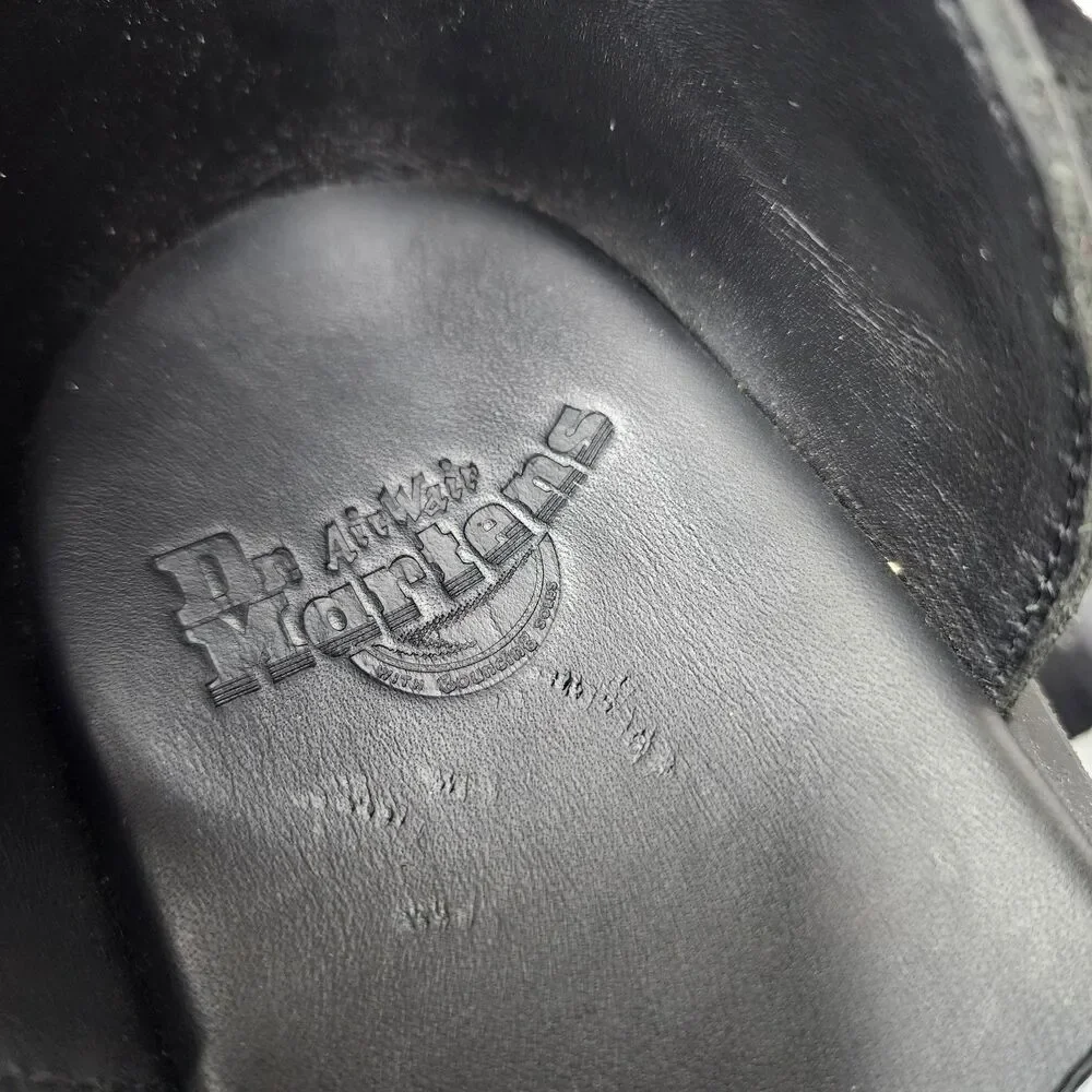 Dr Martens Geraldo Gladiator Sandals Black Leather Mens 10 Womens 11 EUC - Picture 3 of 11